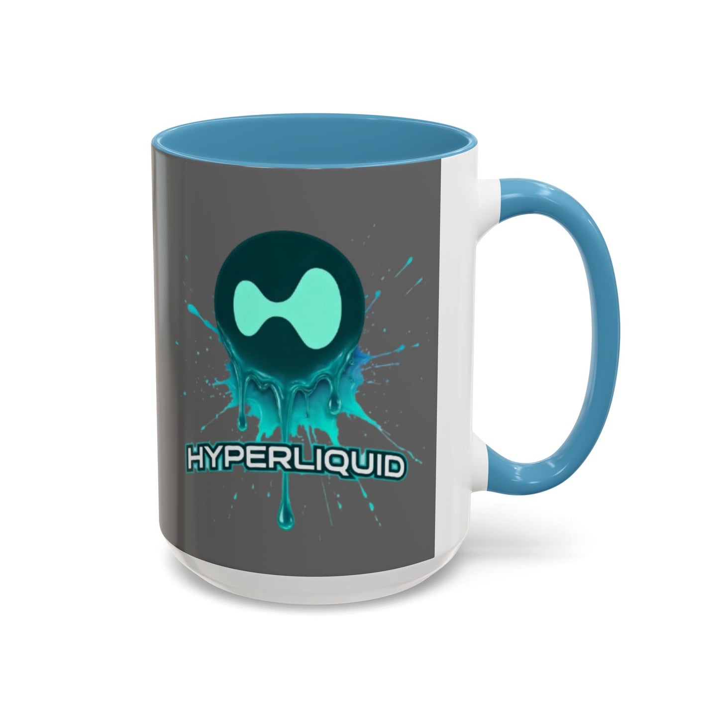 HYPE Drip Grey Accent Mug by cypherpunkgear.com