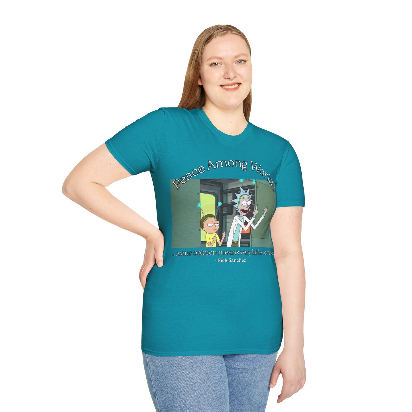 Peace Among Worlds! Dark colors Unisex T-Shirt by cypherpunkgear.com
