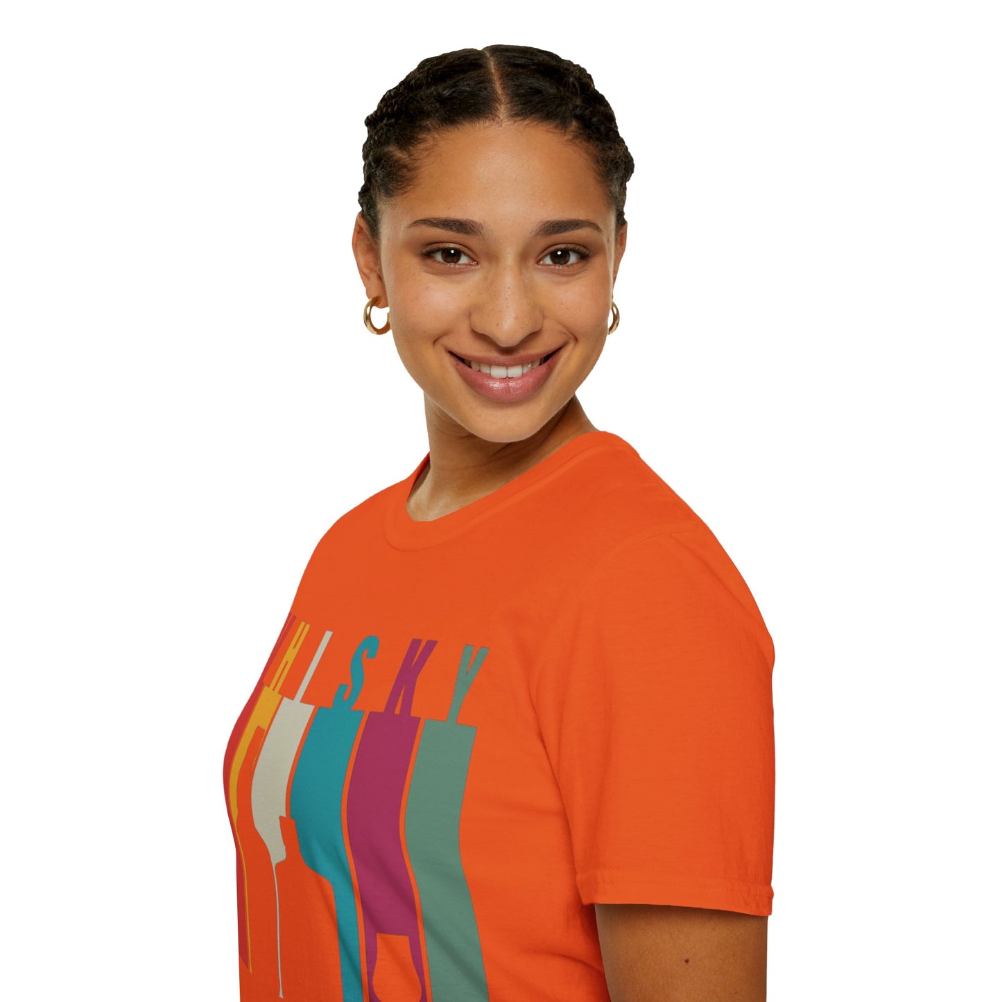 Whisky spelled without an 'e' LTcolors Unisex T-Shirt by cypherpunkgear.com