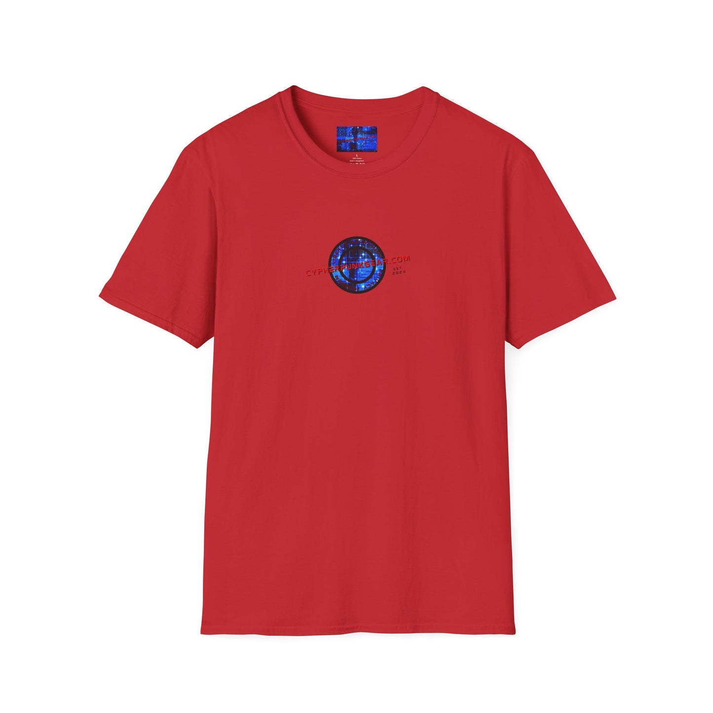 2-sided, cypherpunkgear.com Logo & Cityscape Light colors Unisex T-Shirt by cypherpunkgear.com
