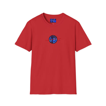 2-sided, cypherpunkgear.com Logo & Cityscape Light colors Unisex T-Shirt by cypherpunkgear.com