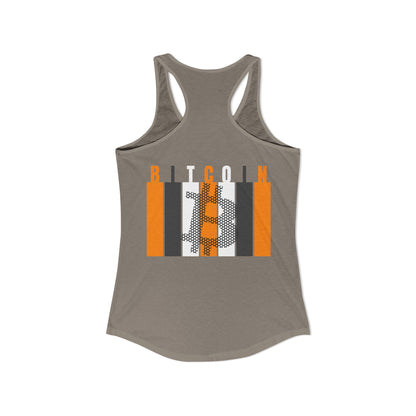 2-sided, Bitcoin (BTC) Decentralized Freedom Women's Racerback Tank Top by cypherpunkgear.com