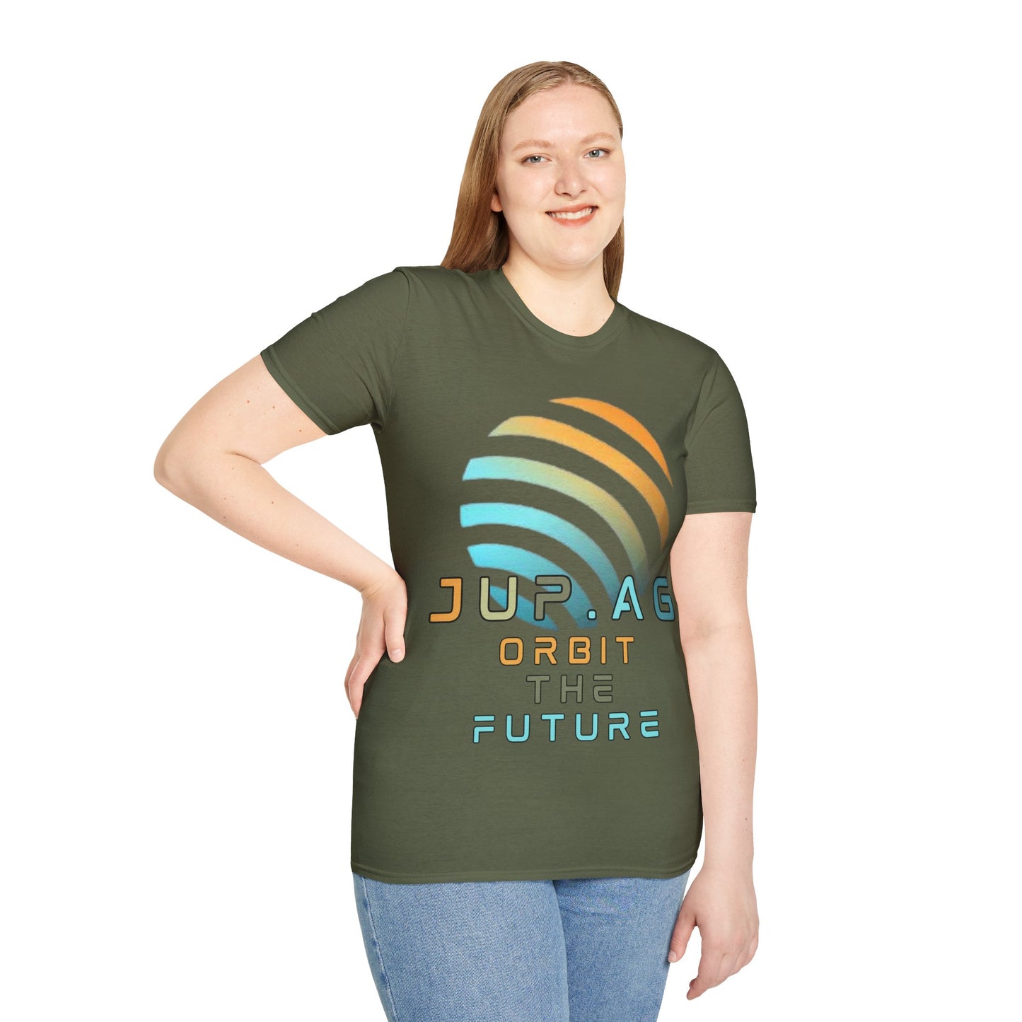 Jupiter (JUP) Orbit the Future Dark colors Unisex T-Shirt by cypherpunkgear.com