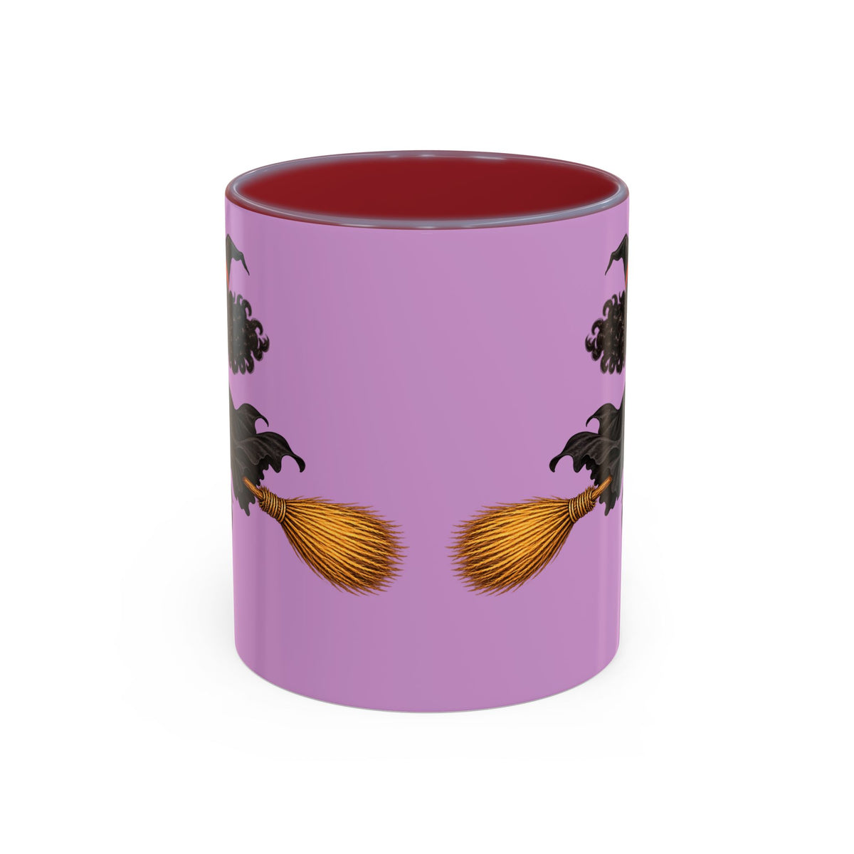 Velvet Vex Pink Accent Mug by CreepyCrafts.boo