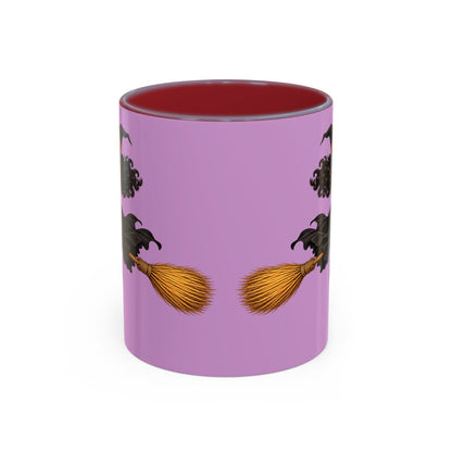 Velvet Vex Pink Accent Mug by CreepyCrafts.boo