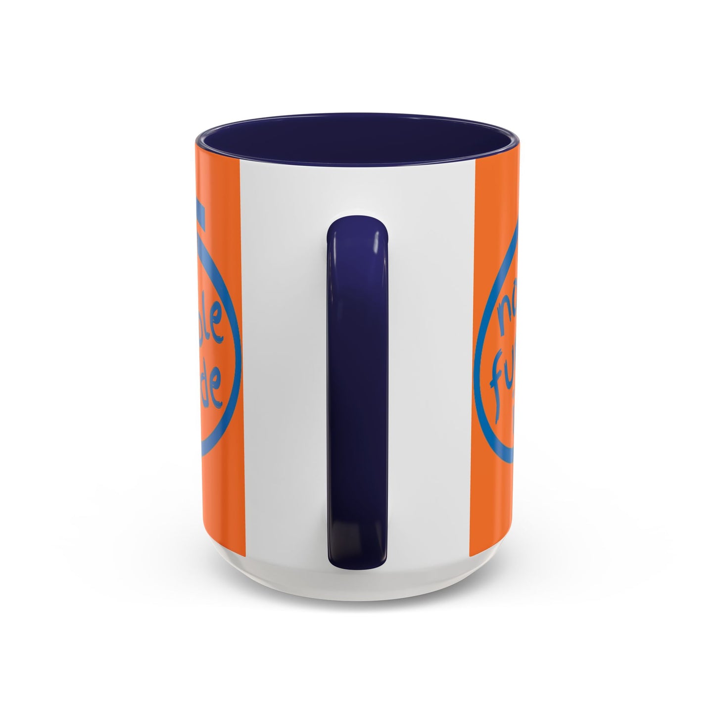 Non-Fungible Inside Orange Accent Mug by cypherpunkgear.com