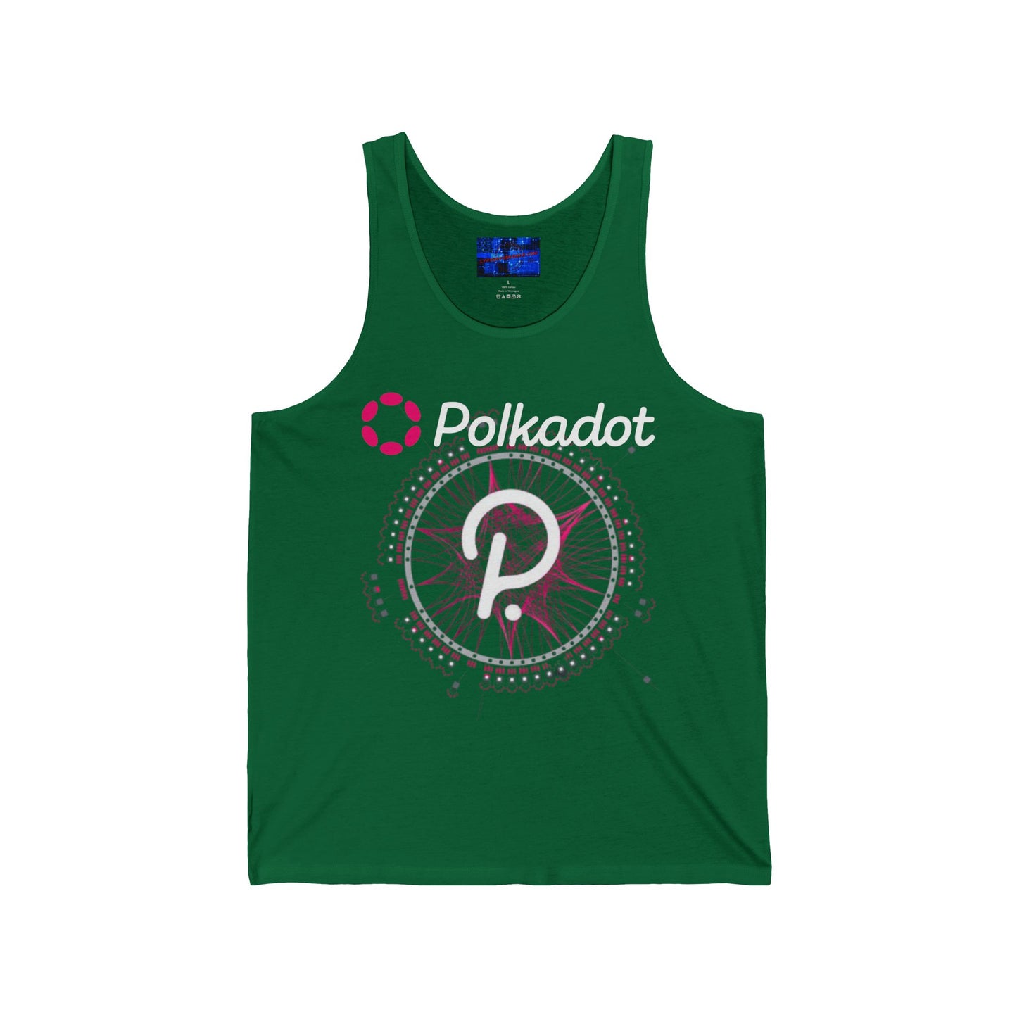 Polkadot (DOT) Unisex Jersey Tank Top by cypherpunkgear.com