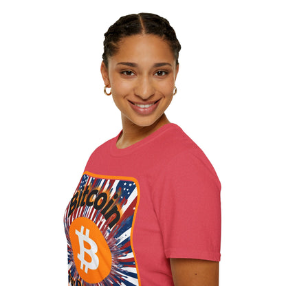 Bitcoin (BTC) for President USA LTcolors Unisex T-Shirt by cypherpunkgear