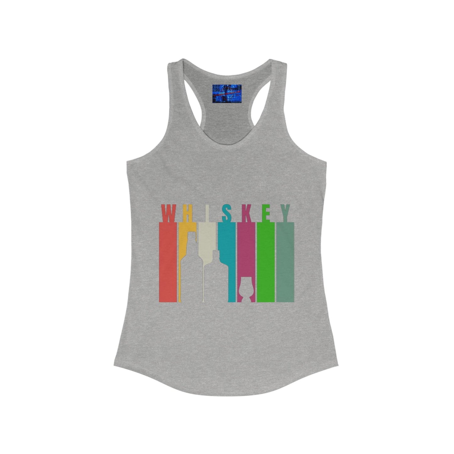 Whiskey spelled with an 'e' Women's Racerback Tank Top by cypherpunkgear.com