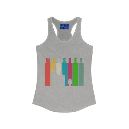 Whiskey spelled with an 'e' Women's Racerback Tank Top by cypherpunkgear.com