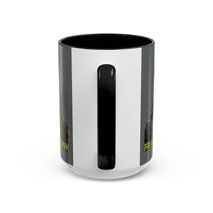 Frankenpunk Grey Accent Mug by CreepyCrafts.boo