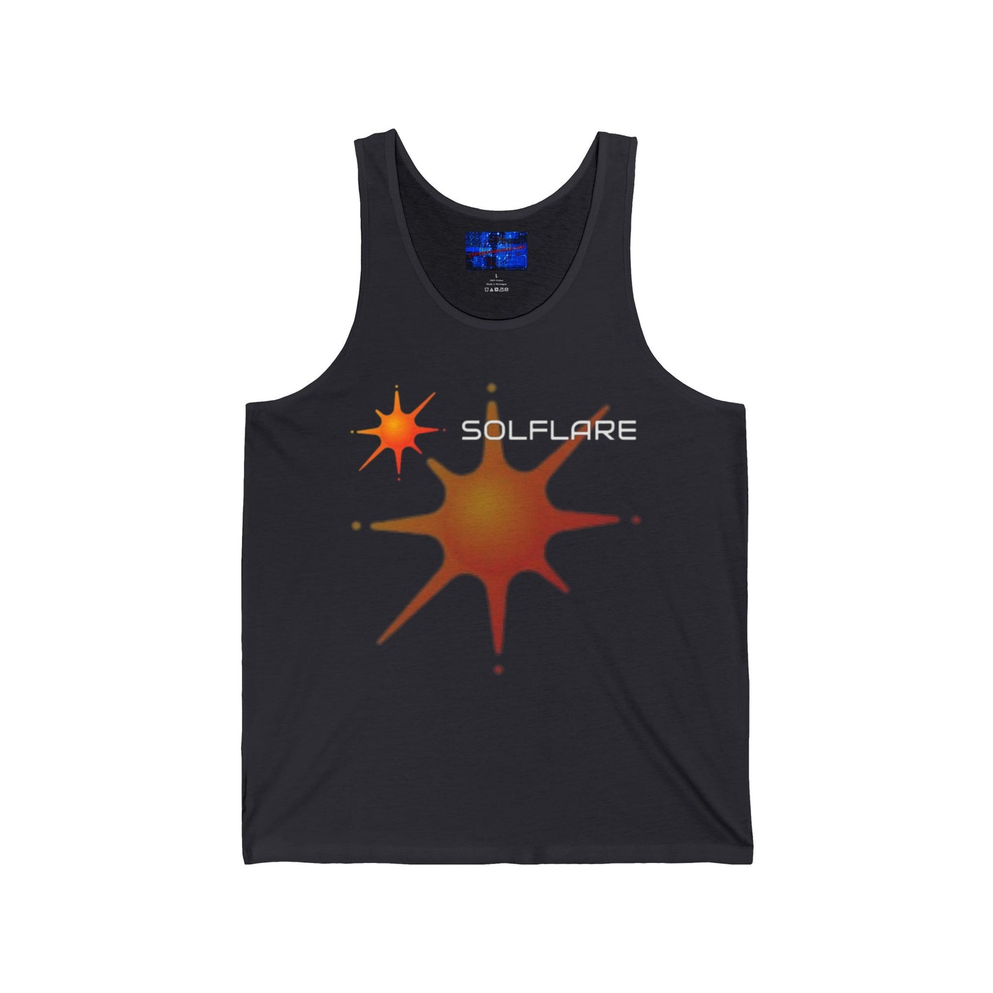 Solflare Unisex Jersey Tank Top by cypherpunkgear.com