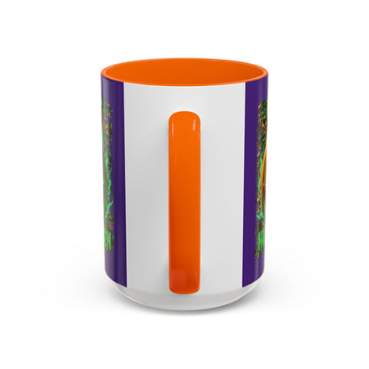 Happy Halloween Green Jack Purple Accent Mug by CreepyCrafts.boo
