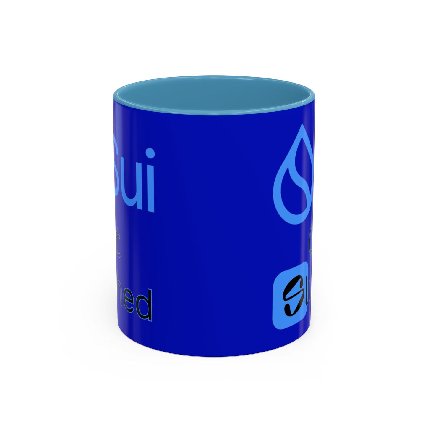 Sui: Get Slushed Dark Blue Accent Mug by cypherpunkgear.com