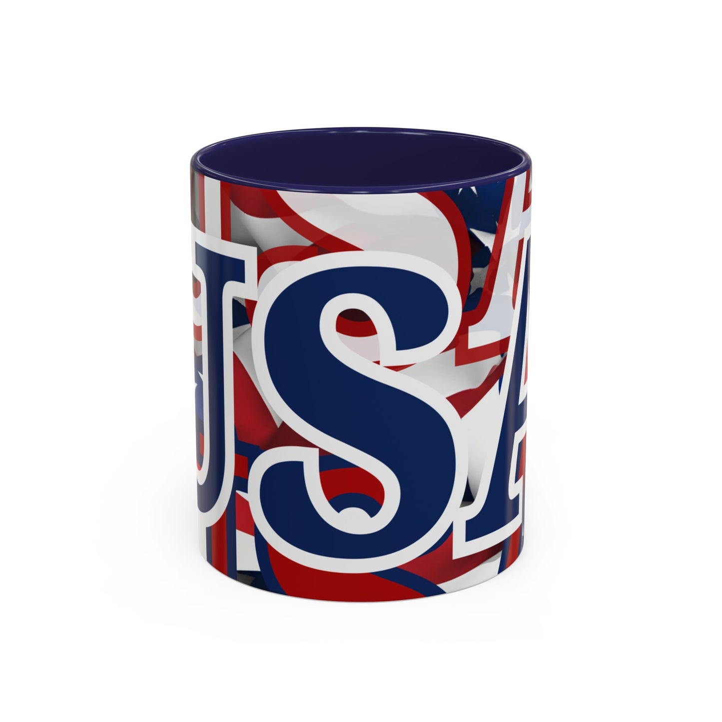 USA! USA! USA BLfont Patriot Accent Mug by cypherpunkgear