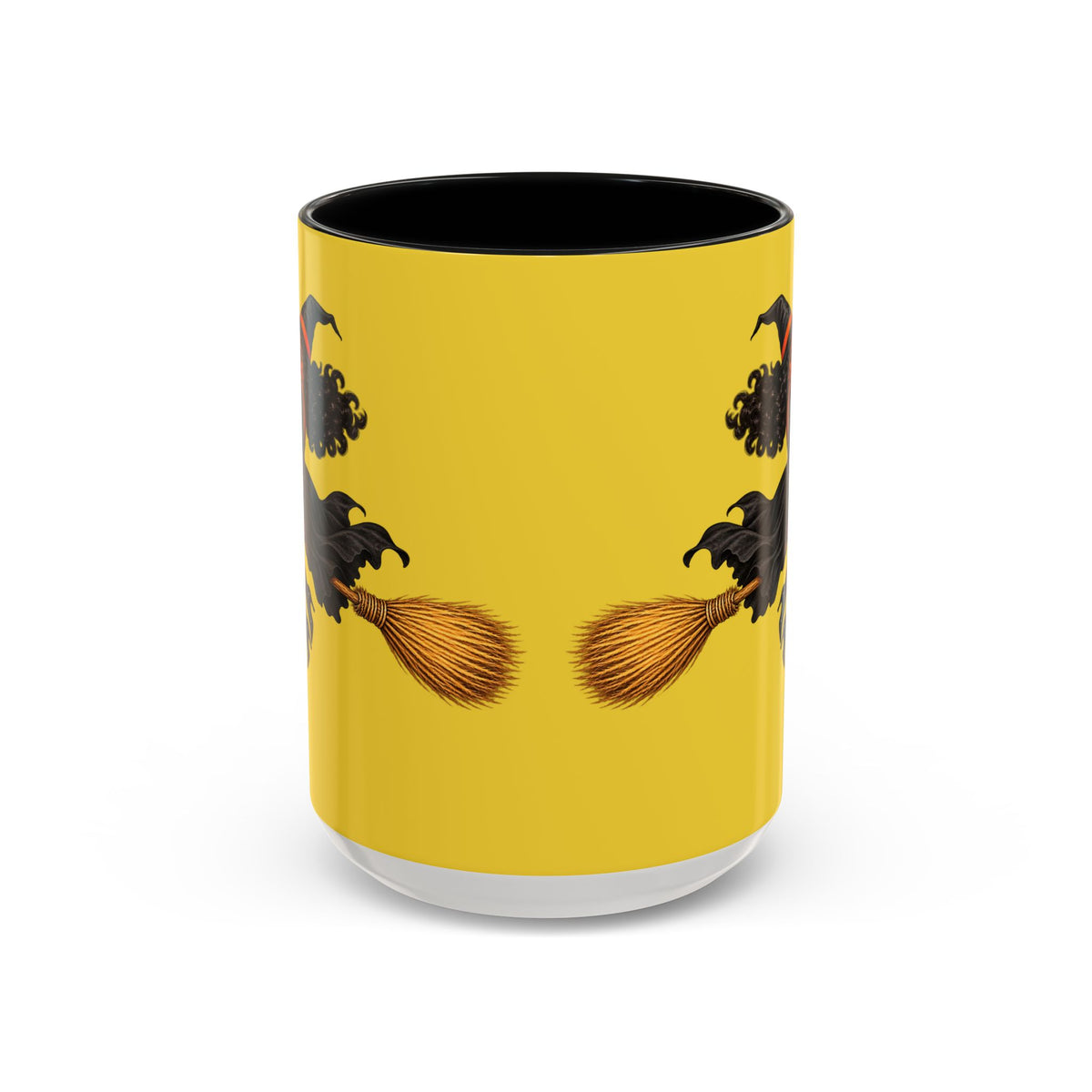 Velvet Vex Yellow Accent Mug by CreepyCrafts.boo