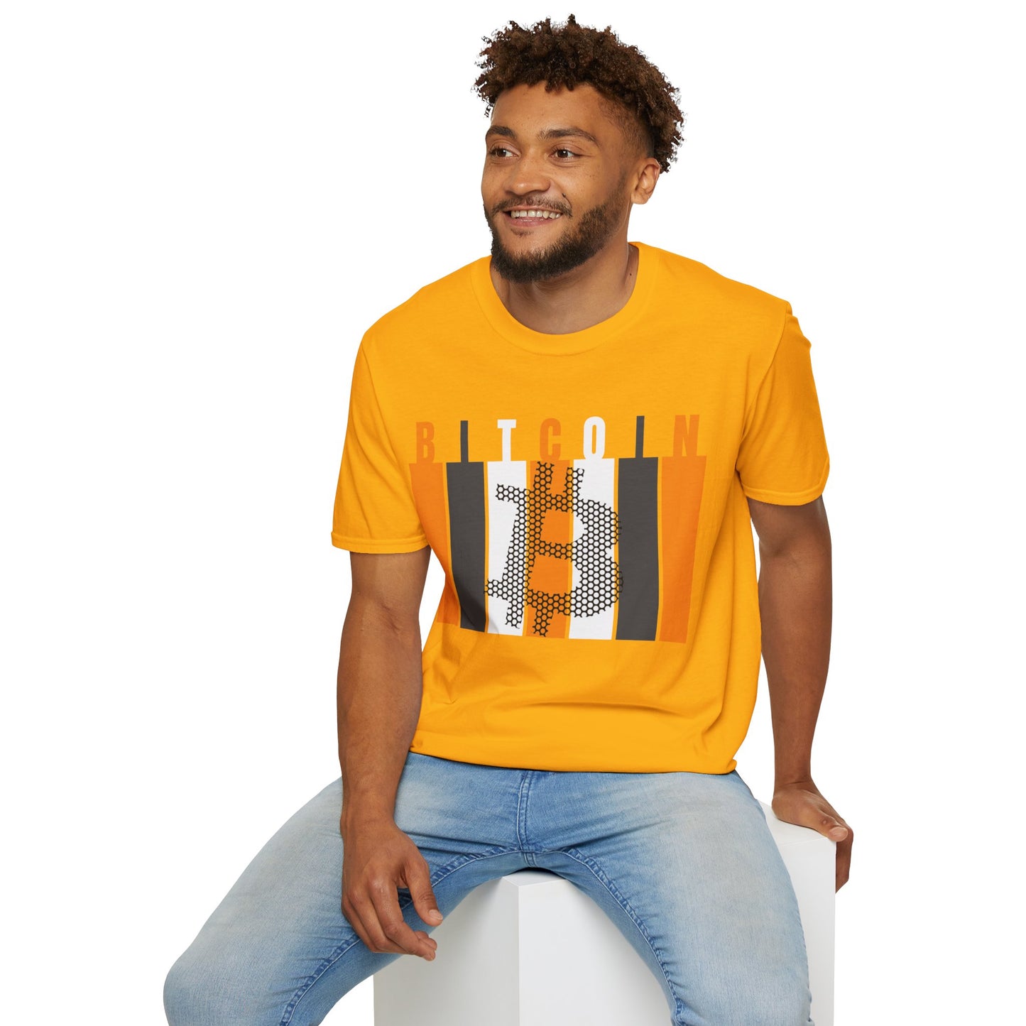 Bitcoin (BTC) Freedom Light colors Unisex T-Shirt by cypherpunkgear.com