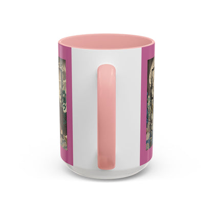 Yōkai Happy Halloween Pink Accent Mug by CreepyCrafts.boo