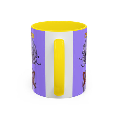 Caution, Savage Light Purple Accent Mug by cypherpunkgear.com