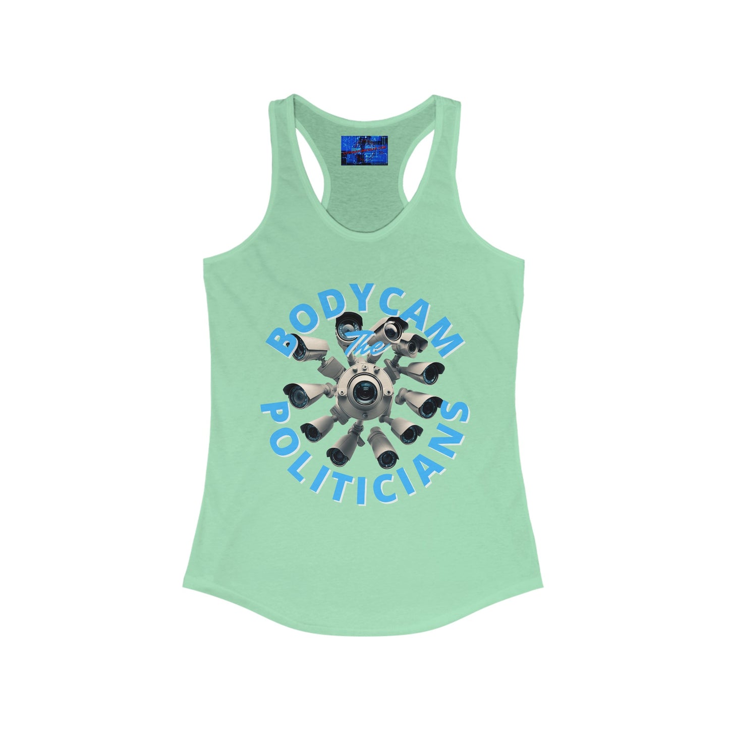 Bodycam the Politicians Cameras Women's Racerback Tank Top by cypherpunkgear