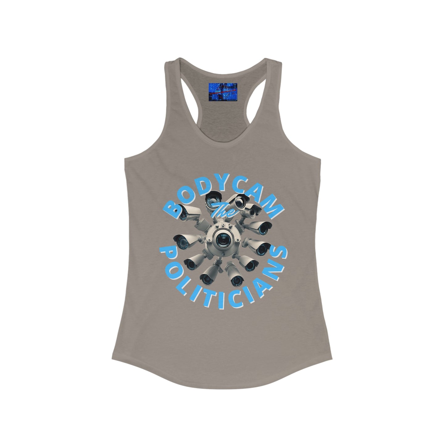 Bodycam the Politicians Cameras Women's Racerback Tank Top by cypherpunkgear