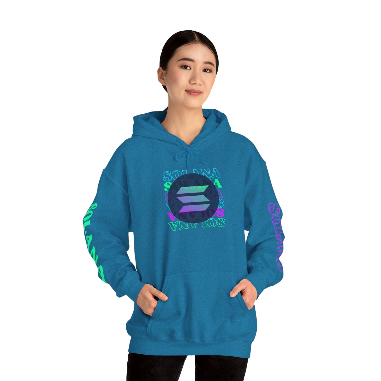 ¡Libertad Solana por cypherpunkgear! Sudadera con capucha unisex Heavy Blend™
