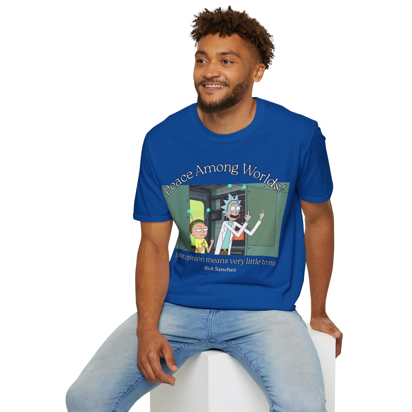 Peace Among Worlds! Dark colors Unisex T-Shirt by cypherpunkgear.com