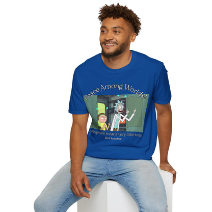 Peace Among Worlds! Dark colors Unisex T-Shirt by cypherpunkgear.com