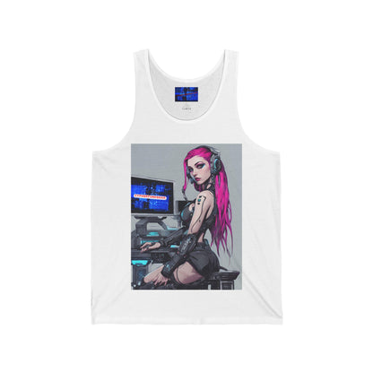 ¡Cyberpunk de cypherpunkgear! Camiseta sin mangas unisex