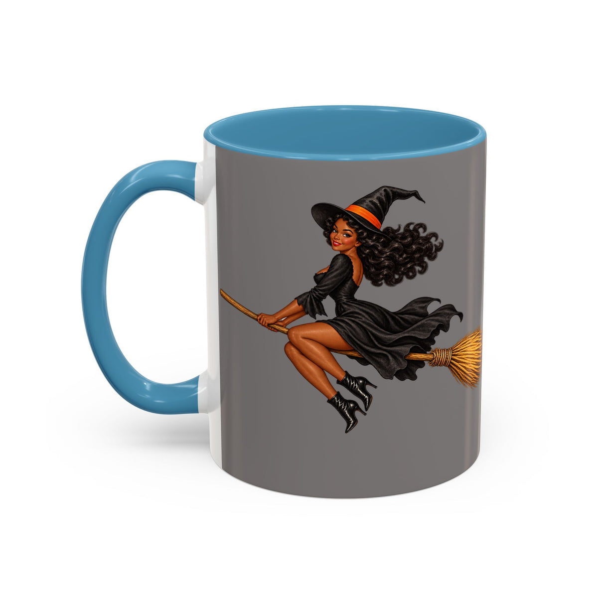 Velvet Vex Grey Accent Mug by CreepyCrafts.boo