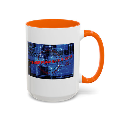 Cypherpunkgear.com logo Accent Mug by cypherpunkgear.com