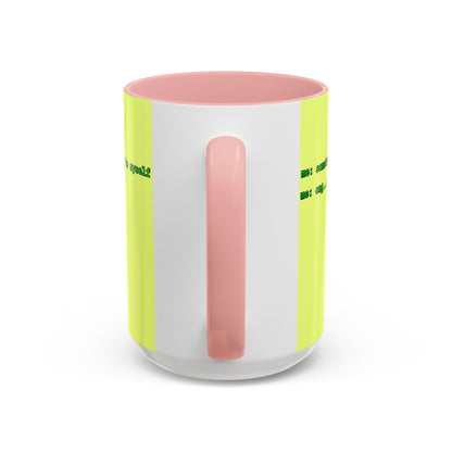 Sometimes I talk to myself - me: omg...same Yellow Accent Mug by cypherpunkgear.com
