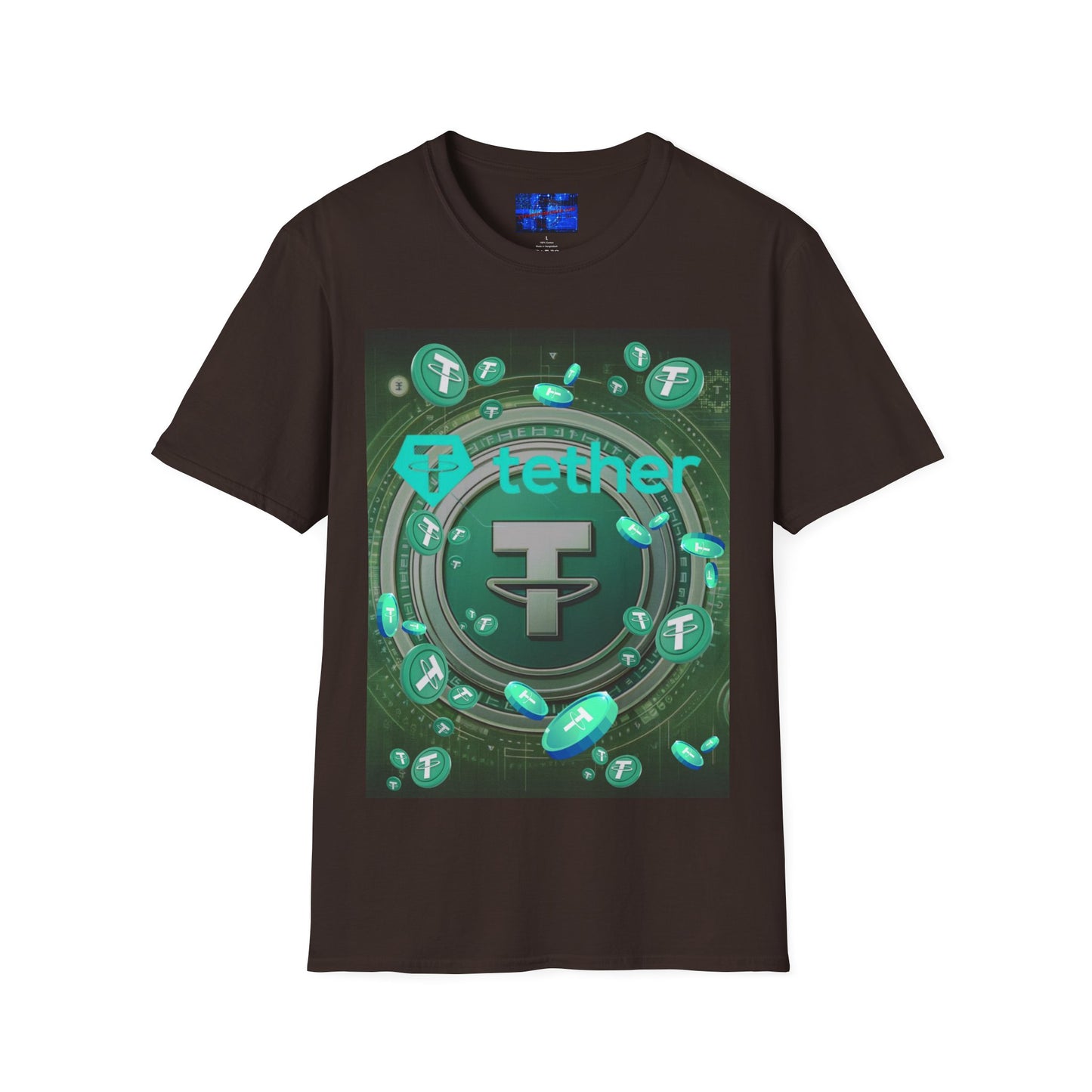 Tether Dark colors Unisex T-Shirt by cypherpunkgear.com