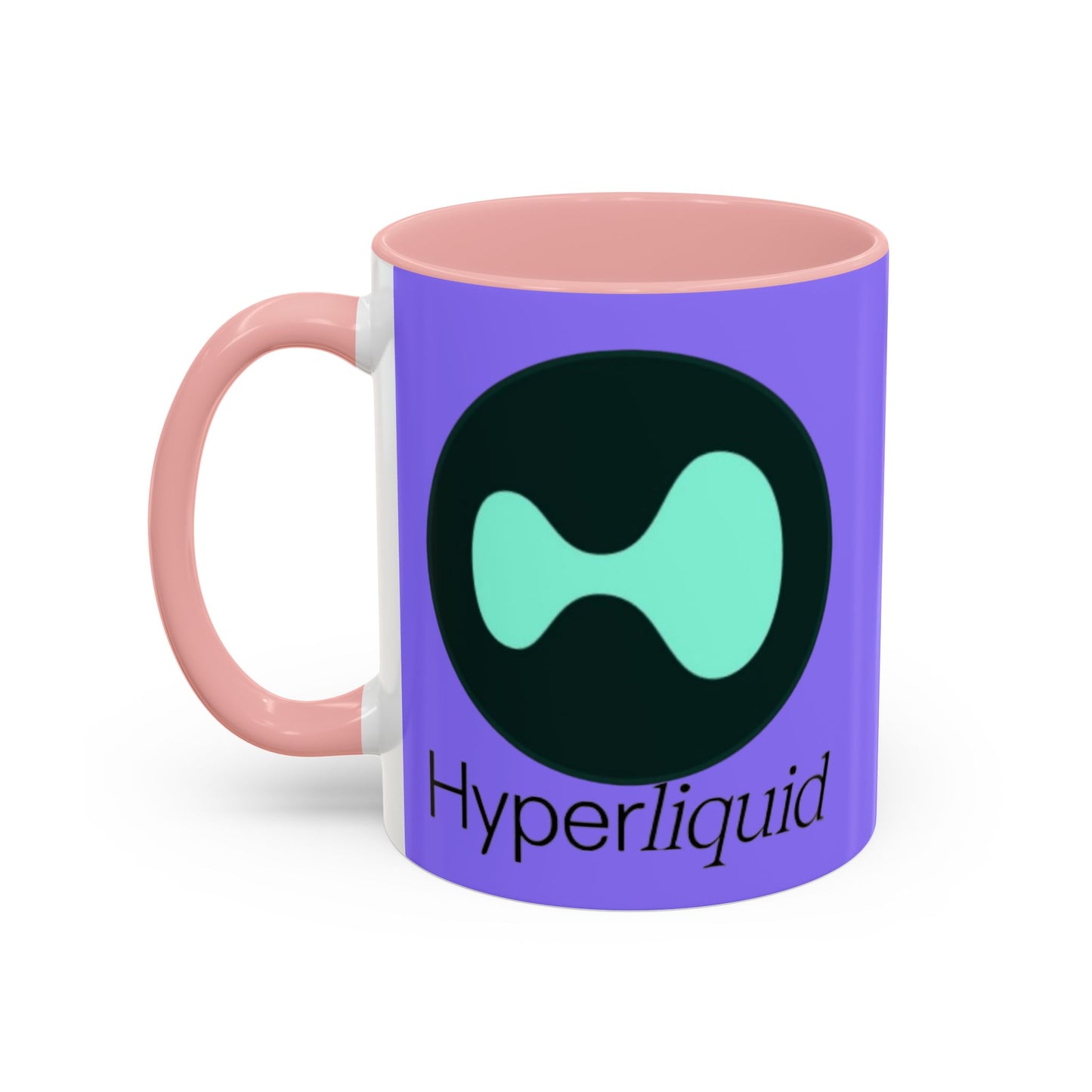 Hyperliquid Black font Light Purple Accent Mug by cypherpunkgear.com
