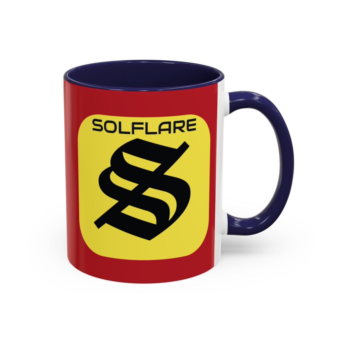 SolflareLogo Red Accent Mug by cypherpunkgear.com