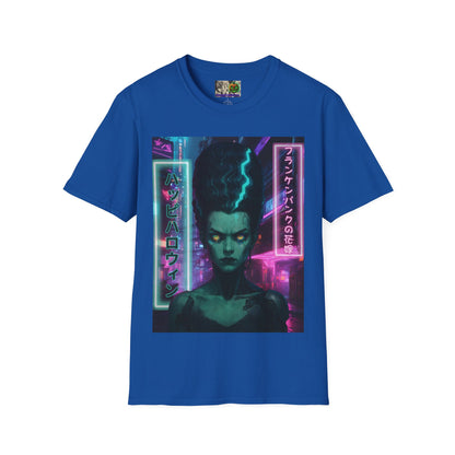 Bride of Frankenpunk Dark colors Unisex T-Shirt by CreepyCrafts.boo