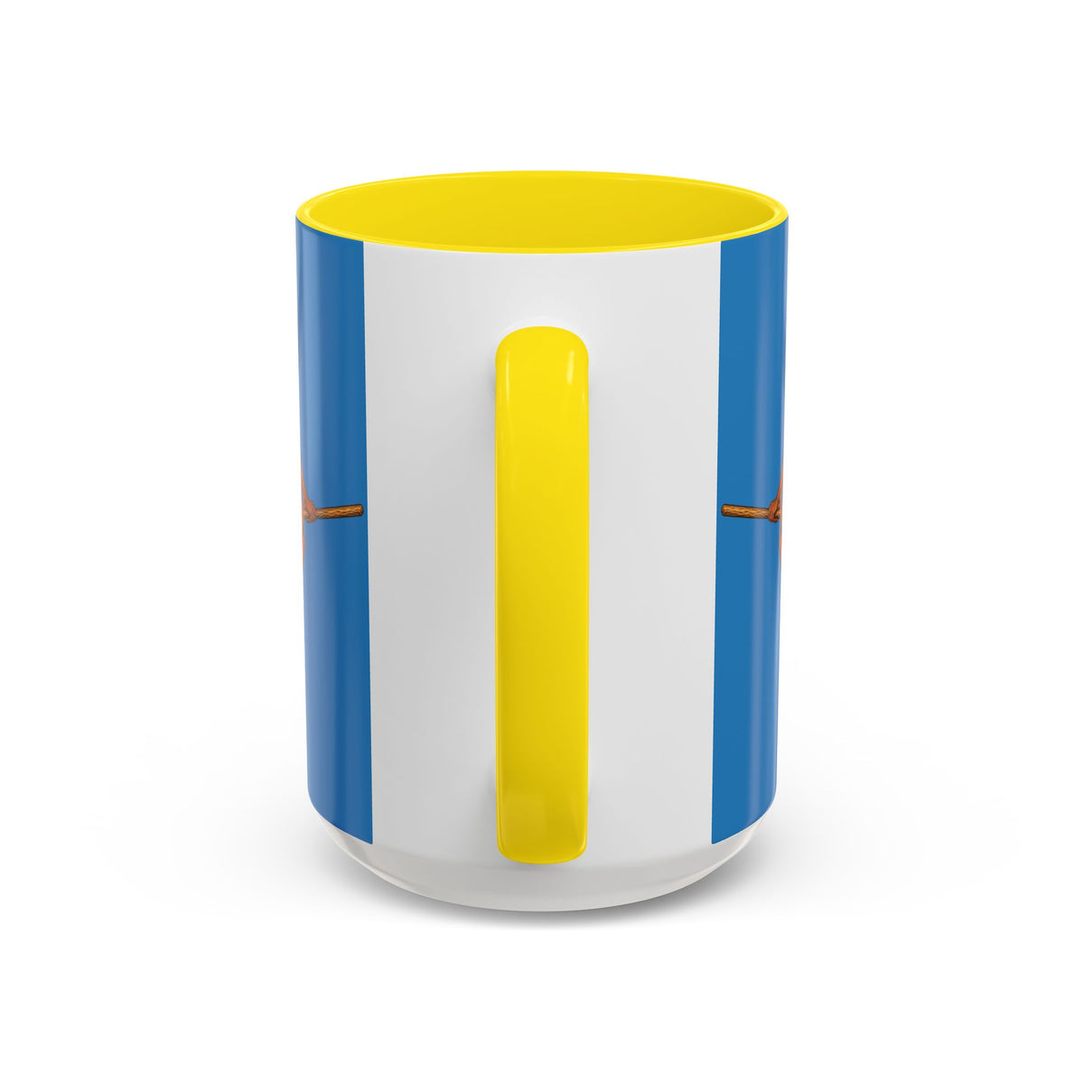Velvet Vex Blue Accent Mug by CreepyCrafts.boo
