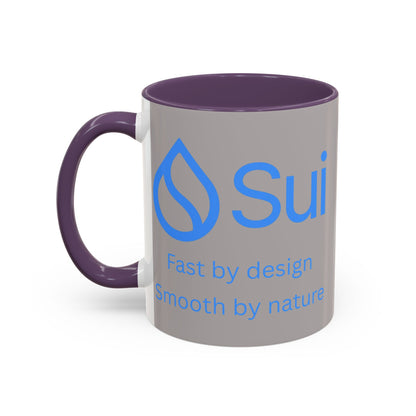 SUI Grey Accent Mug by cypherpunkgear.com