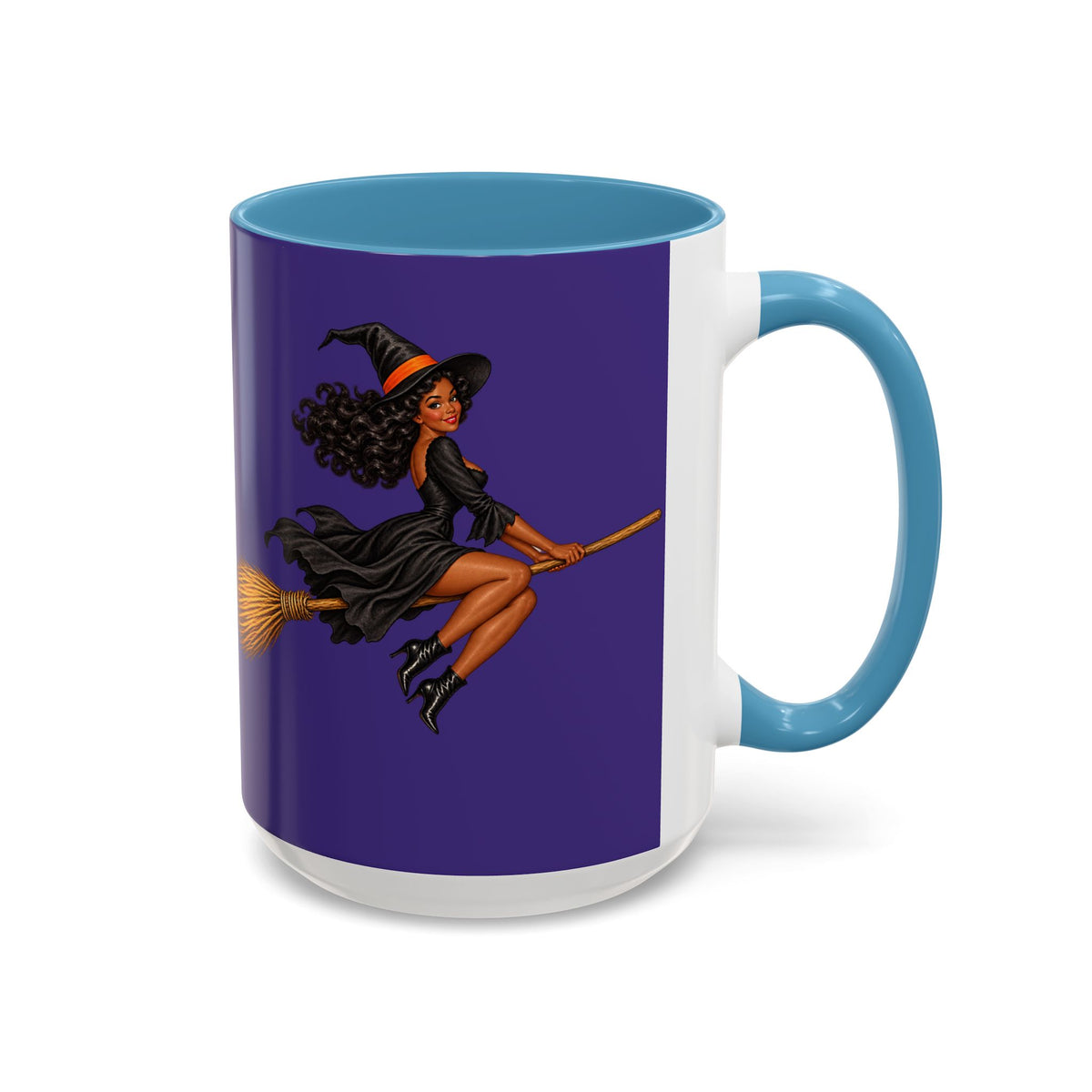 Velvet Vex Purple Accent Mug by CreepyCrafts.boo