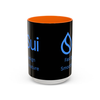 SUI Black Accent Mug by cypherpunkgear.com