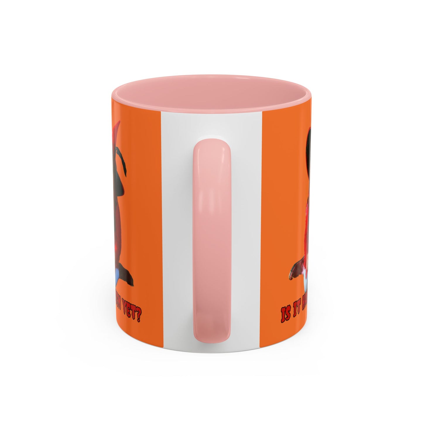 Is it Halloween yet? Orange Accent Mug by CreepyCrafts.boo