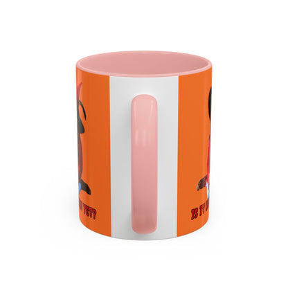 Is it Halloween yet? Orange Accent Mug by CreepyCrafts.boo