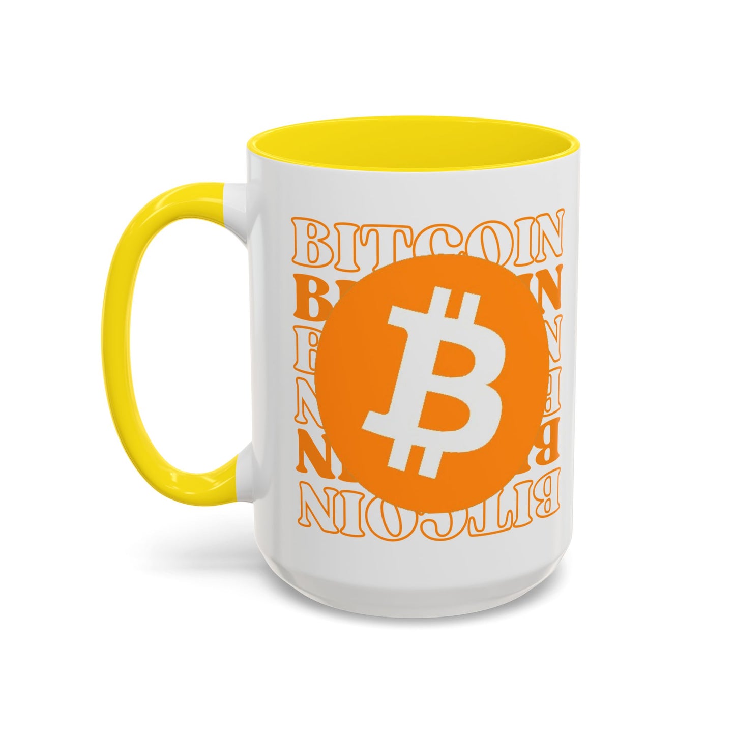 ¡Bitcoin! ¡Bitcoin! ¡Bitcoin por cypherpunkgear! Taza de café decorativa (11, 15 oz) 