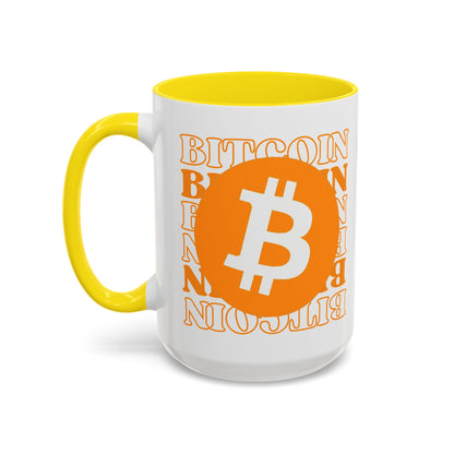 ¡Bitcoin! ¡Bitcoin! ¡Bitcoin por cypherpunkgear! Taza de café decorativa (11, 15 oz) 