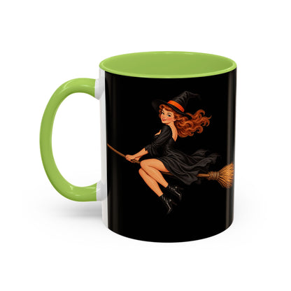 Hazel Hex Black Accent Mug by CreepyCrafts.boo
