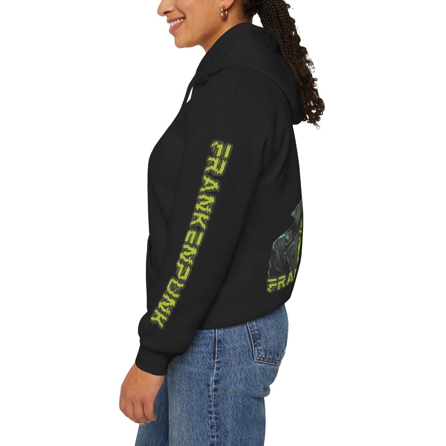 Frankenpunk Hoodie Unisex Hooded Sweatshirt by CreepyCrafts.boo