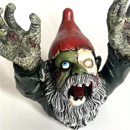 SDASF ZWFDC Resin Zombie Gnomes Garden Gnomes Garden Decor, for Garden Sculptures & Statues Outdoor Decorations for Patio Walking Dead Gnome Zombie Gnome- 4.13inch