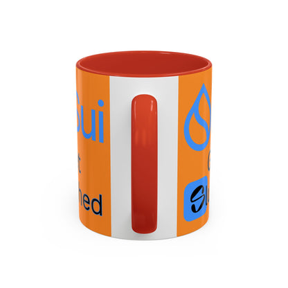 Sui: Get Slushed Orange Accent Mug by cypherpunkgear.com