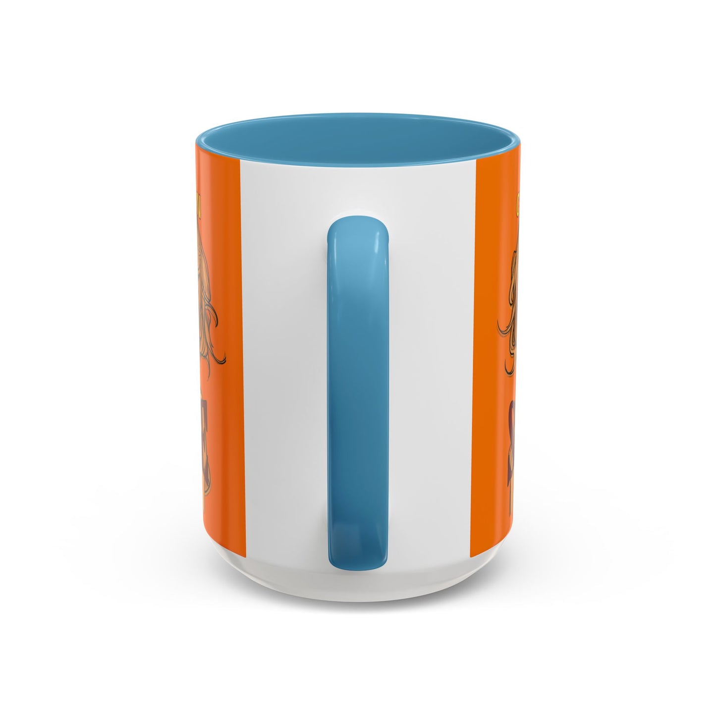 Caution, Savage Orange Accent Mug by cypherpunkgear.com