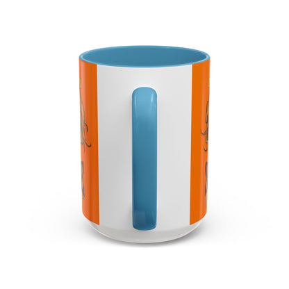 Caution, Savage Orange Accent Mug by cypherpunkgear.com
